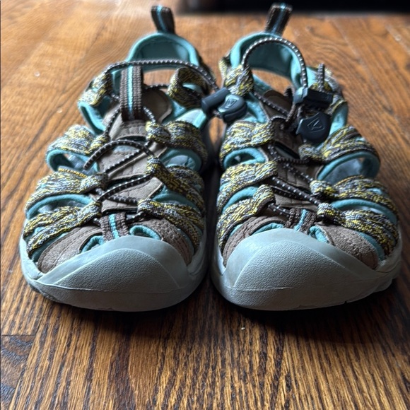 Keen Women's 6 Brown and Green Outdoor Sandals - Picture 4 of 6